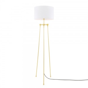 Erill Contemporary Tripod Floor Lamp with Fabric Shade